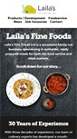 Mobile Screenshot of lailasfinefoods.co.uk